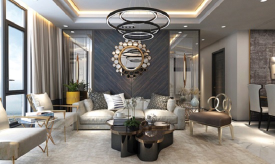 Phong cách thiết kế nội thất - Glam