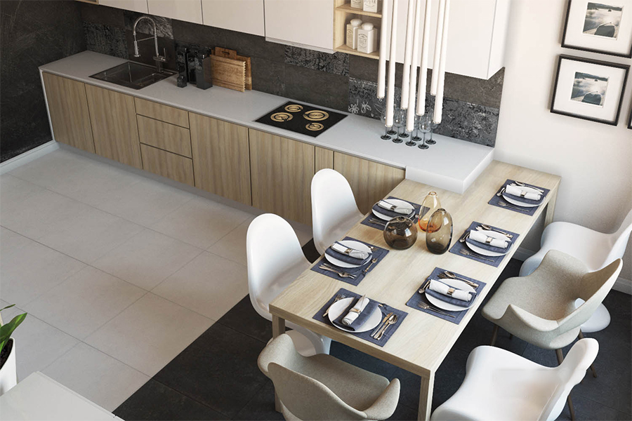 Mẫu thiết kế nội thất phòng bếp tại Buôn Ma Thuột