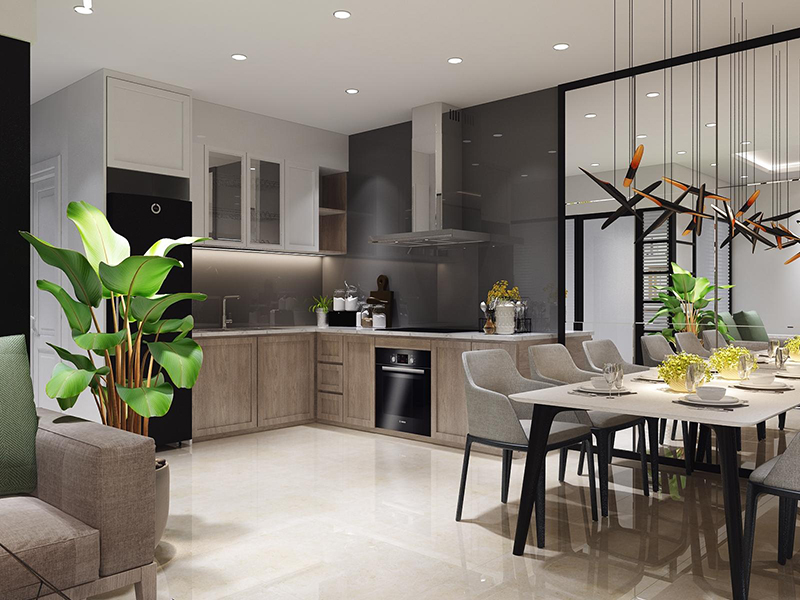 Thiết Kế Nội Thất Phòng Bếp Theo Phong Cách Hiện Đại