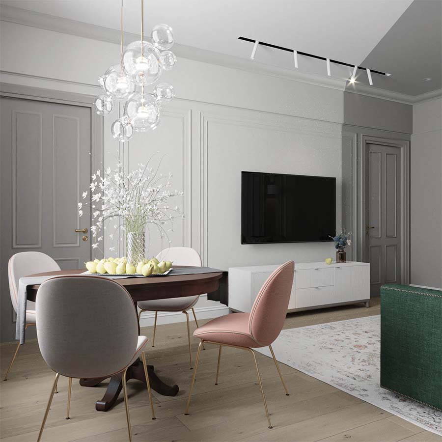 Mẫu thiết kế nội thất phòng khách đẹp buôn mê