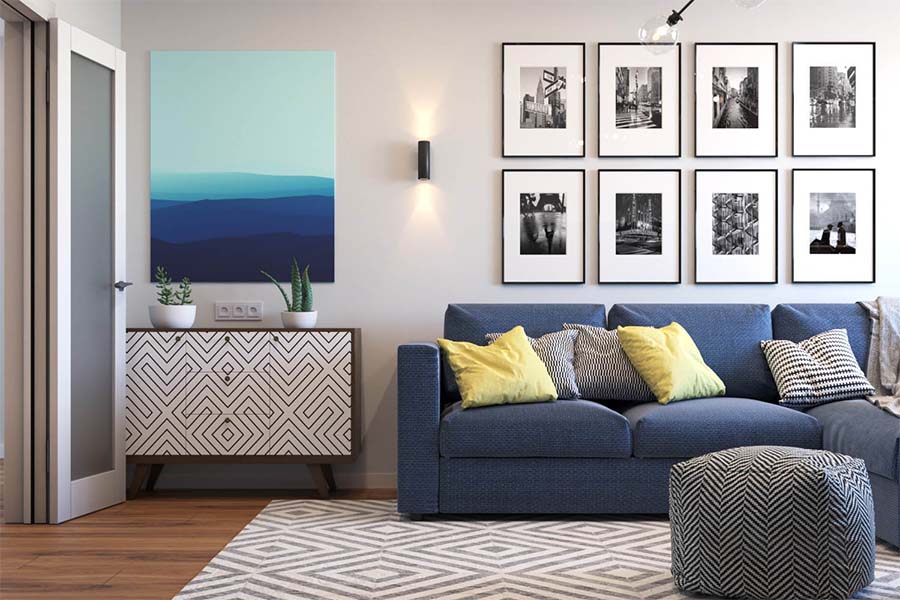 Mẫu thiết kế nội thất phòng khách đẹp buôn mê thuột. Với phong cách thiết kế đơn giản rất phù hợp với những người yêu thích màu sắc tối giản