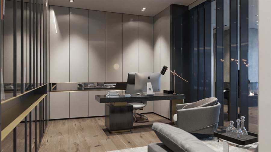 Mẫu thiết kế nội thất phòng làm việc đẹp