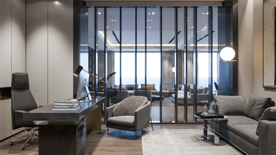 Mẫu thiết kế nội thất phòng làm việc đẹp