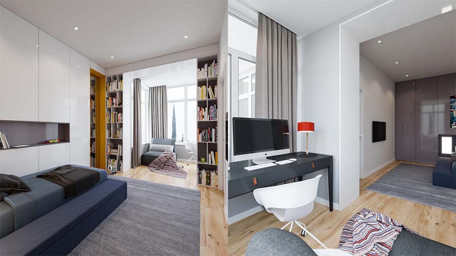 Mẫu thiết kế nội thất phòng làm việc đẹp